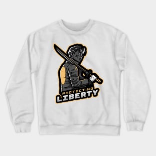 Protecting Liberty - Japanese Sword Crewneck Sweatshirt